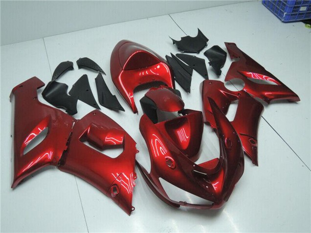 Descuento Carenados Moto Kawasaki ZX6R 2005-2006 - Rojo Caramelo