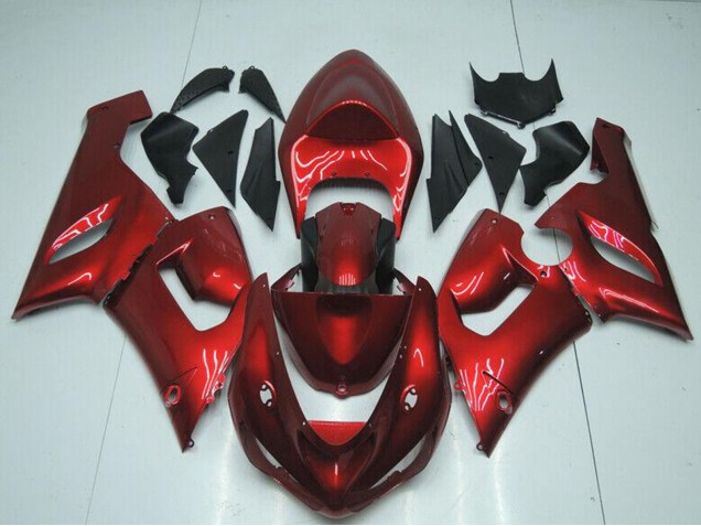 Descuento Carenados Moto Kawasaki ZX6R 2005-2006 - Rojo Caramelo