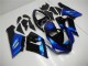 Descuento Kits Carenado Moto Kawasaki ZX6R 2005-2006 - Azul Negro Brillante