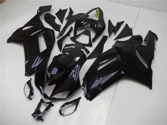 Descuento Carenado Moto ABS Kawasaki ZX6R 2007-2008 - Negro Brillante
