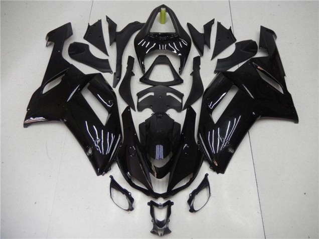 Descuento Carenado Moto ABS Kawasaki ZX6R 2007-2008 - Negro Brillante