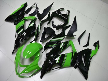 Descuento Carenado Moto Kawasaki ZX6R 2013-2018 - Verde Negro Brillante