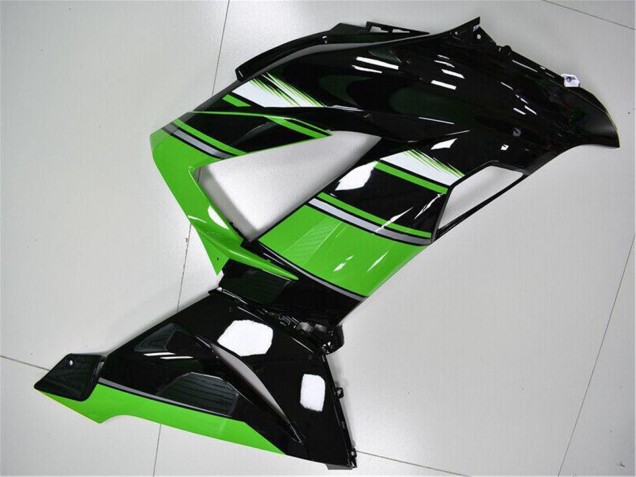 Descuento Carenado Moto Kawasaki ZX6R 2013-2018 - Verde Negro Brillante