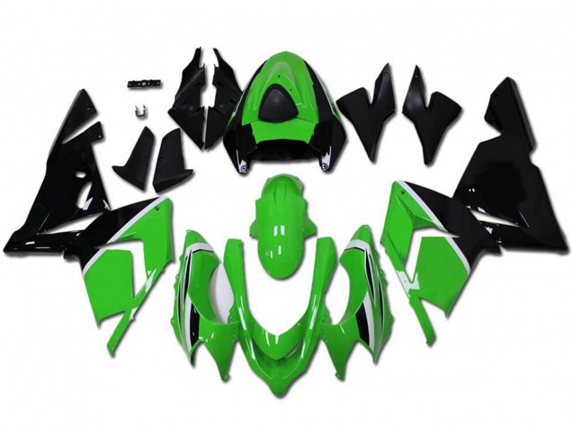 Descuento Carenados Moto Kawasaki ZX10R 2004-2005 - Verde Negro Brillante