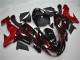 Descuento Carenado Moto Kawasaki ZX10R 2006-2007 - Negro Brillante Rojo Llama