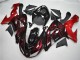 Descuento Carenado Moto Kawasaki ZX10R 2006-2007 - Negro Brillante Rojo Llama
