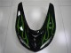 Descuento Carenados Moto Kawasaki ZX10R 2006-2007 - Negro Brillante Verde Llama