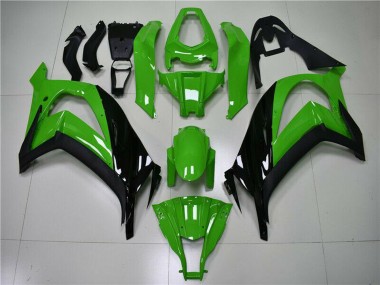 Descuento Carenado Moto Kawasaki ZX10R 2011-2015 - Verde Negro Brillante