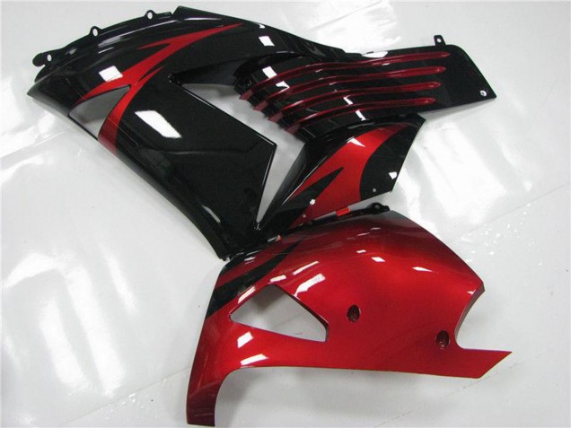 Descuento Carenados Moto Kawasaki ZX14R ZZR1400 2006-2011 - Rojo Negro