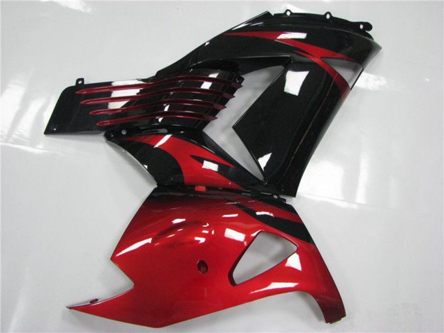 Descuento Carenados Moto Kawasaki ZX14R ZZR1400 2006-2011 - Rojo Negro
