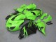 Descuento Carenado Moto Kawasaki ZX14R ZZR1400 2006-2011 - Verde Negro Brillante