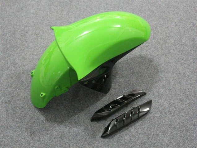Descuento Carenado Moto Kawasaki ZX14R ZZR1400 2006-2011 - Verde Negro Brillante