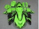 Descuento Carenado Moto Kawasaki ZX14R ZZR1400 2006-2011 - Verde Negro Brillante