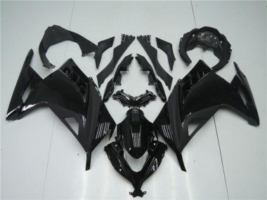 Descuento Carenados Moto Kawasaki Ninja 300 EX300R 2013-2024 - Negro Brillante Negro Mate
