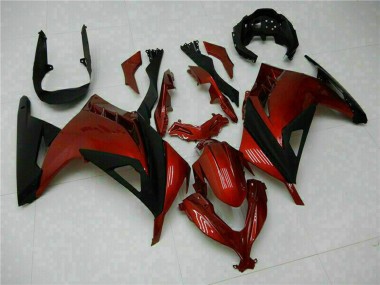 Descuento Carenados Moto Kawasaki Ninja 300 EX300R 2013-2024 - Rojo Negro