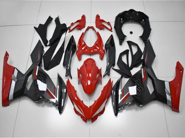 Descuento Carenados Moto Kawasaki EX400 2018-2024 - Rojo Gris Negro