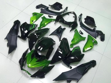 Descuento Carenado Moto Kawasaki Z800 2013-2018 - Verde Negro Brillante