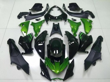 Descuento Carenado Moto Kawasaki Z800 2013-2018 - Verde Negro Brillante