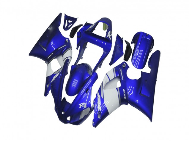 Descuento Carenado Moto Yamaha YZF R1 2000-2001 - Azul Blanco