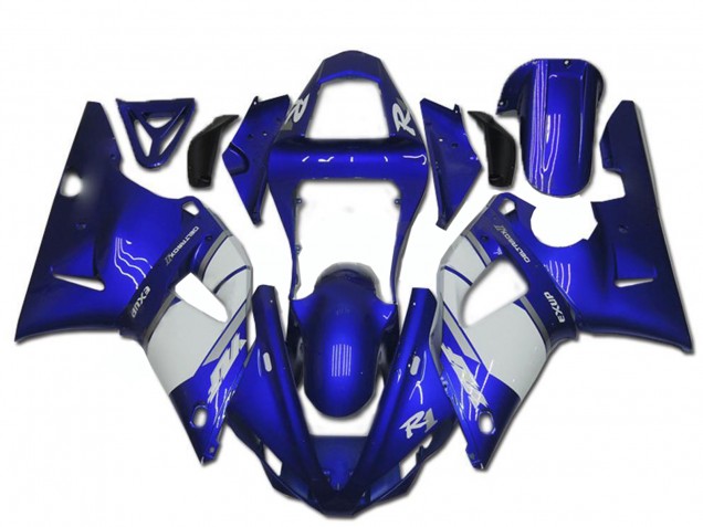 Descuento Carenado Moto Yamaha YZF R1 2000-2001 - Azul Blanco