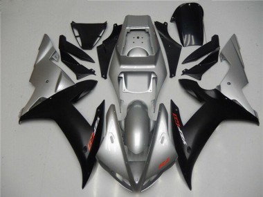 Descuento Carenados Moto Yamaha YZF R1 2002-2003 - Plata Negro Mate