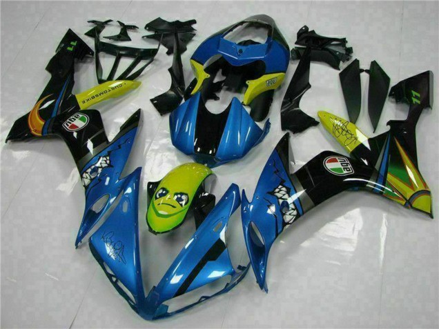 Descuento Carenados Moto Yamaha YZF R1 2004-2006 - Azul Amarillo Tiburón