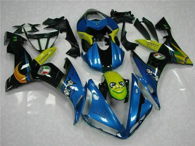Descuento Carenados Moto Yamaha YZF R1 2004-2006 - Azul Amarillo Tiburón
