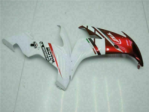 Descuento Carenados Moto Yamaha YZF R1 2004-2006 - Blanco Rojo Amarillo Motul 46