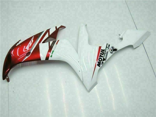 Descuento Carenados Moto Yamaha YZF R1 2004-2006 - Blanco Rojo Amarillo Motul 46