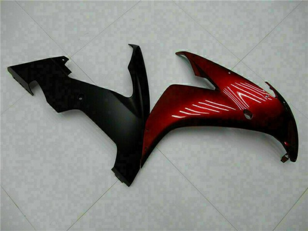 Descuento Carenados Moto Yamaha YZF R1 2004-2006 - Rojo Granate Negro Mate