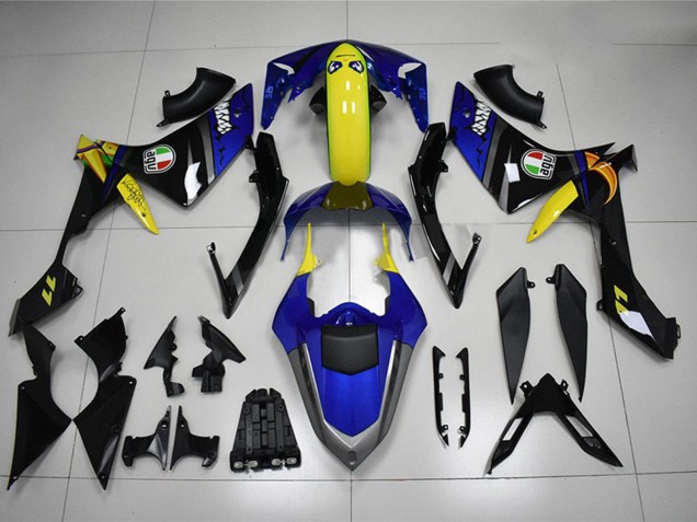 Descuento Carenados Moto Yamaha YZF R1 2007-2008 - Azul Amarillo Negro Tiburón