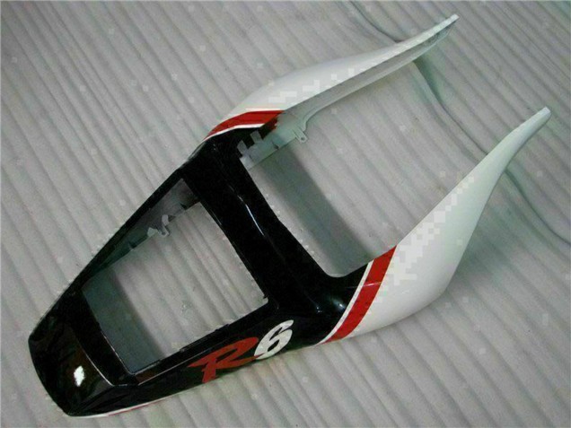 Descuento Carenado Moto Yamaha YZF R6 1998-2002 - Blanco Rojo Negro Brillante