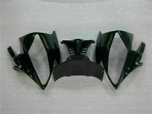 Descuento Carenados Moto Yamaha YZF R6 2006-2007 - Negro Brillante Negro Mate Oro Calcomanías