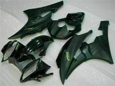 Descuento Carenados Moto Yamaha YZF R6 2006-2007 - Negro Brillante Negro Mate Oro Calcomanías