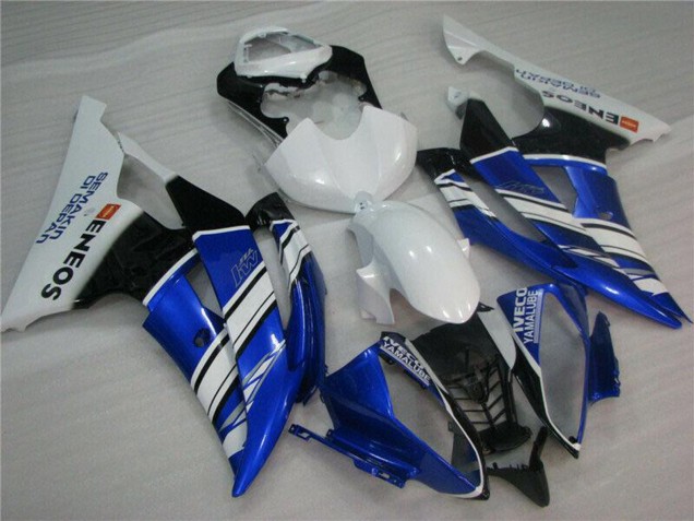 Descuento Carenados Moto Yamaha YZF R6 2008-2016 - Blanco Azul Negro ENEOS Semakin Didepan