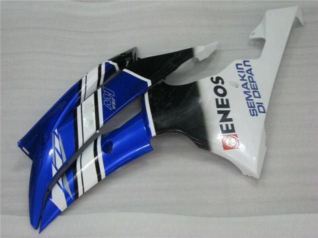 Descuento Carenados Moto Yamaha YZF R6 2008-2016 - Blanco Azul Negro ENEOS Semakin Didepan