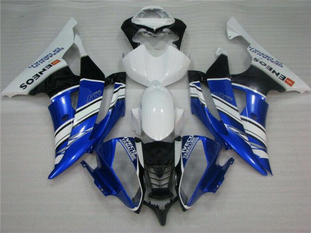 Descuento Carenados Moto Yamaha YZF R6 2008-2016 - Blanco Azul Negro ENEOS Semakin Didepan