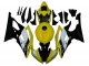 Descuento Carenados Moto Yamaha YZF R6 2008-2016 - Amarillo Blanco Negro Brillante
