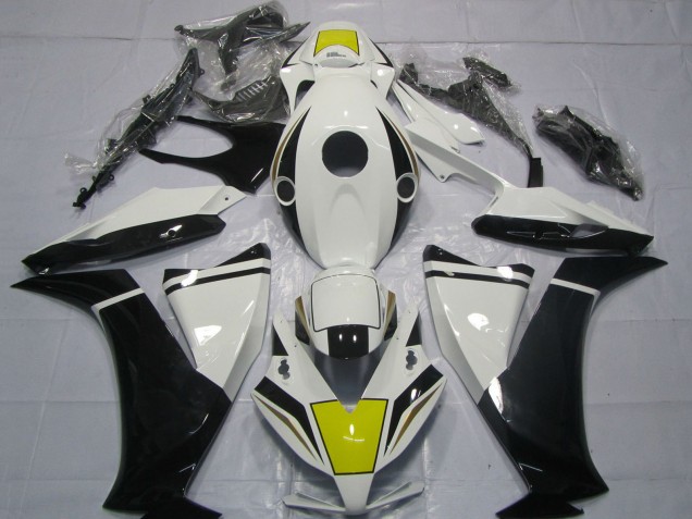 Descuento Carenado Moto Honda CBR1000RR 2012-2016 - Blanco Amarillo Negro Brillante