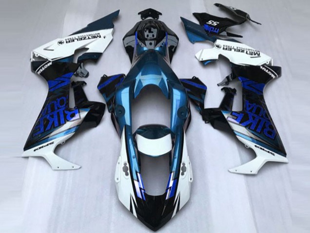 Descuento Carenado Moto Honda CBR1000RR 2017-2023 - Blanco Azul Negro Brillante