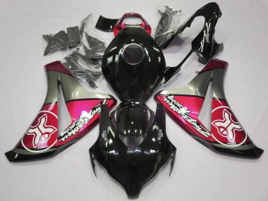Descuento Carenados Moto Honda CBR1000RR 2008-2011 - Rosa Gris Negro Brillante