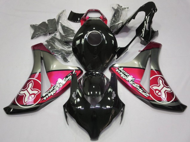 Descuento Carenados Moto Honda CBR1000RR 2008-2011 - Rosa Gris Negro Brillante