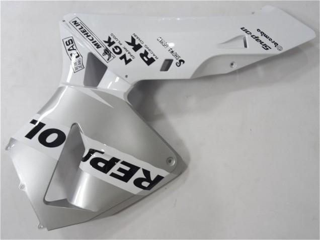 Descuento Carenado Moto Honda CBR600RR 2003-2004 - Blanco Plata Negro Repsol