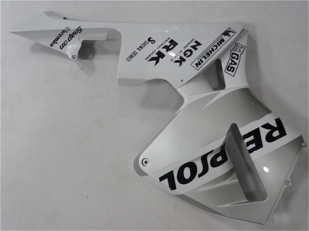 Descuento Carenado Moto Honda CBR600RR 2003-2004 - Blanco Plata Negro Repsol