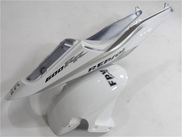 Descuento Carenado Moto Honda CBR600RR 2003-2004 - Blanco Plata Negro Repsol
