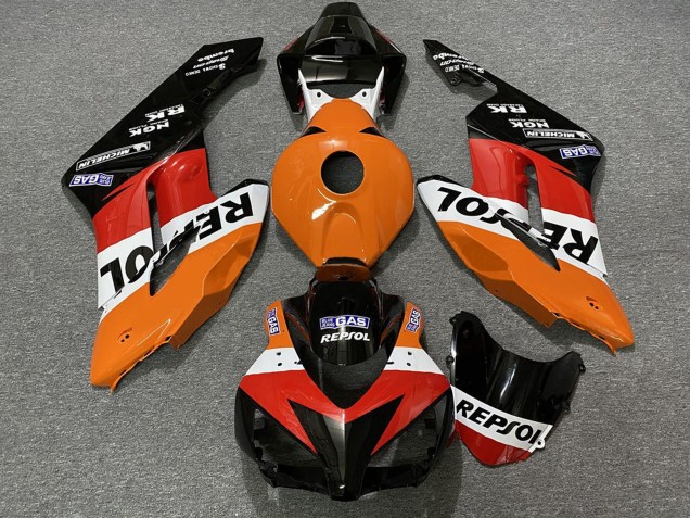 Descuento Carenados ABS Honda CBR1000RR 2004-2005 - Naranja Blanco Rojo Negro Brillante Repsol