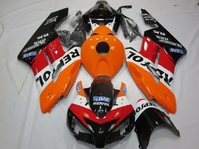 Descuento Kit Carenados Moto Honda CBR1000RR 2004-2005 - Naranja Blanco Rojo Negro Brillante Repsol