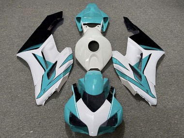 Descuento Carenados Moto Honda CBR1000RR 2004-2005 - Blanco Cian Azul Negro Brillante