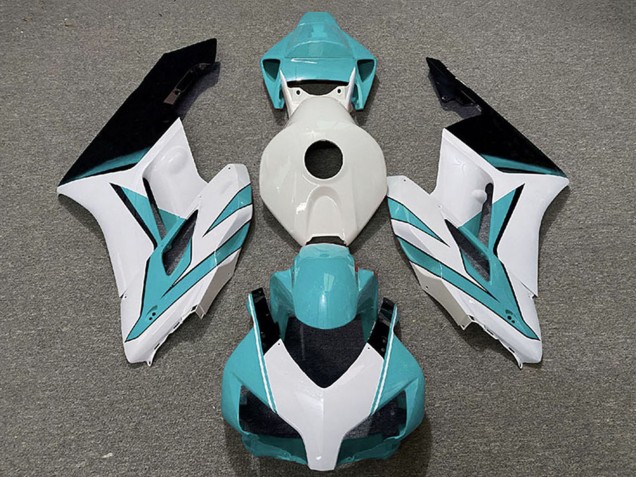 Descuento Carenados Moto Honda CBR1000RR 2004-2005 - Blanco Cian Azul Negro Brillante