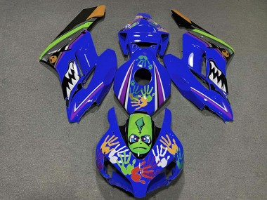 Descuento Carenados Moto Honda CBR1000RR 2004-2005 - Azul Verde Naranja Negro Tiburón